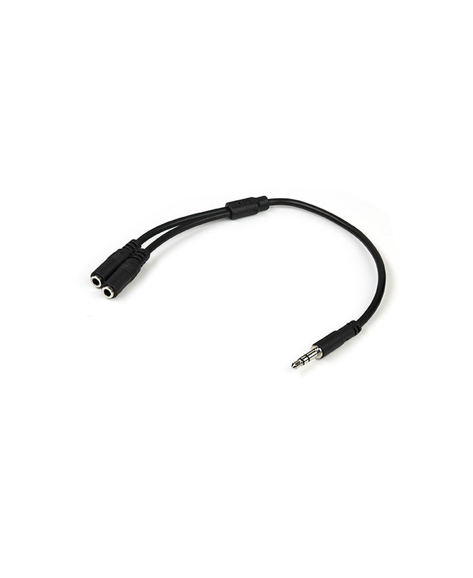 Buy StarTech Slim Stereo Splitter Cable MUY1MFFS - 3.5mm Male to 2x 3.5mm Female