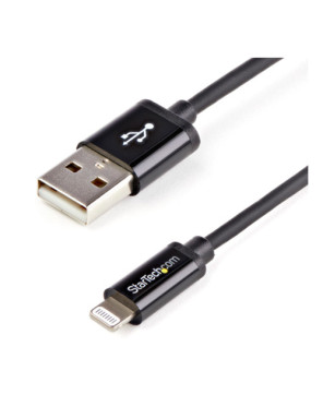 Buy StarTech 1m Black Apple 8-pin Lightning Connector to USB Cable USBLT1MB for iPhone, iPad, iPod Charger Cable