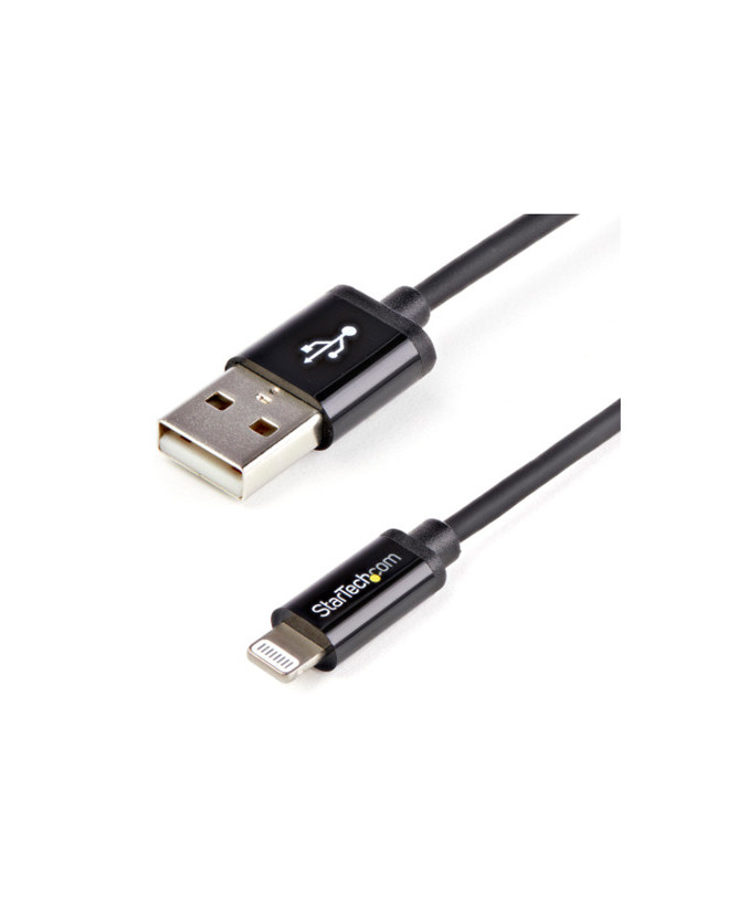 Buy StarTech 1m Black Apple 8-pin Lightning Connector to USB Cable USBLT1MB for iPhone, iPad, iPod Charger Cable