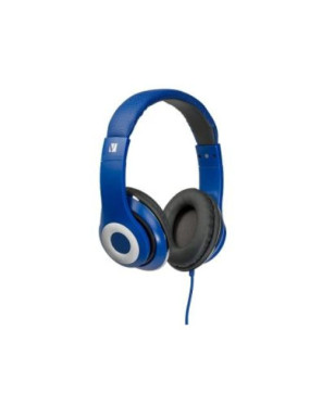 Buy Verbatim Over-Ear Classic Audio Stereo Headphones in Blue 65068  