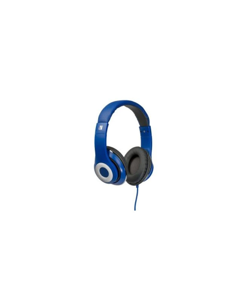 Buy Verbatim Over-Ear Classic Audio Stereo Headphones in Blue 65068  