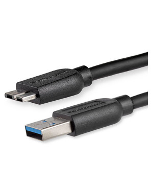 Buy StarTech 2m Slim Micro USB 3.0 Cable USB3AUB2MS - Male to Male