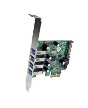 Buy Startech 4-Port PCI Express SuperSpeed USB 3.0 Controller Card with UASP PEXUSB3S4V