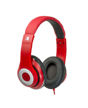 Buy Verbatim Over-Ear Classic Audio Headphones in Red 65067