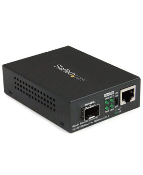 Buy StarTech Gigabit Ethernet Fiber Media Converter MCM1110SFP with Open SFP Slot