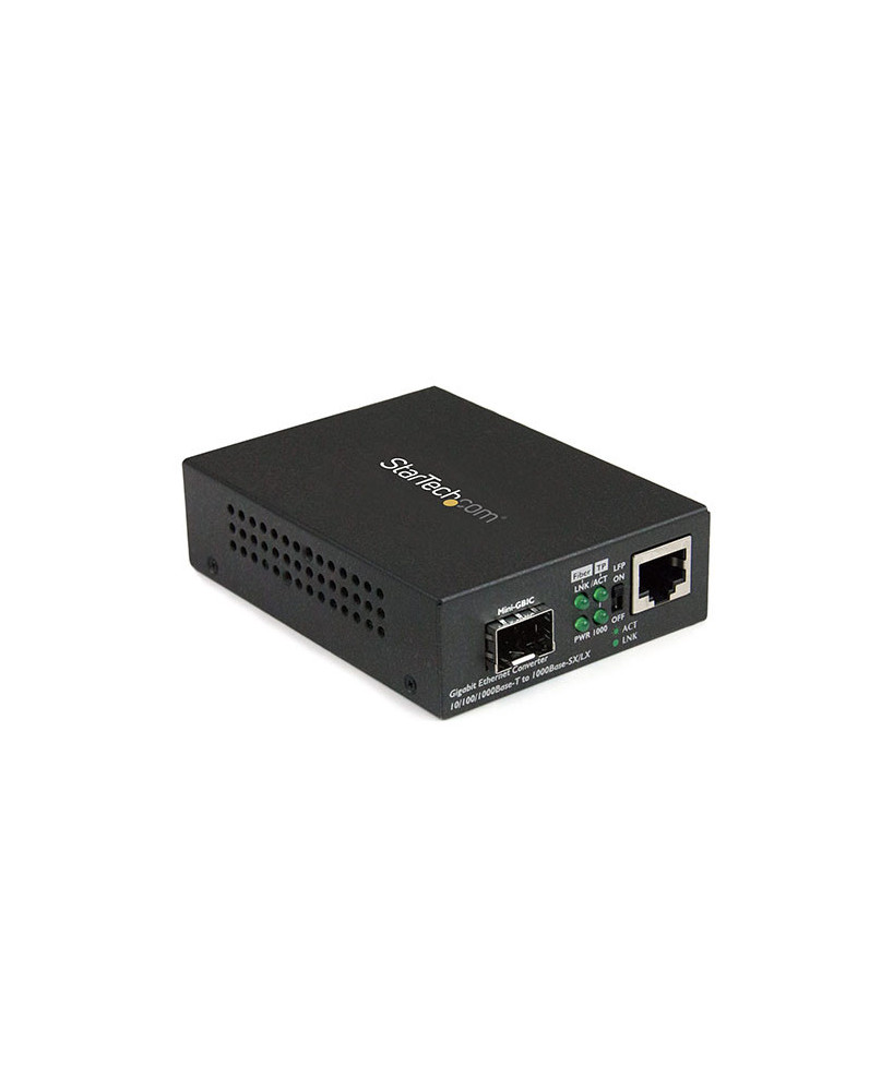 Buy StarTech Gigabit Ethernet Fiber Media Converter MCM1110SFP with Open SFP Slot