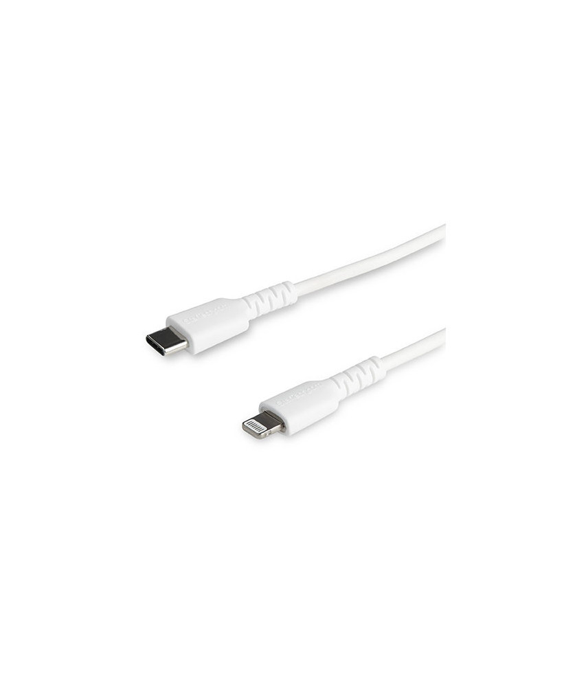 Buy StarTech 2m Durable White USB-C to Lightning Cable RUSBCLTMM2MW in White