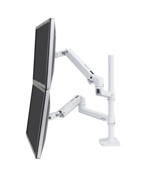 Buy Ergotron LX Dual Stacking Arm, Tall Pole 45-509-216 - White