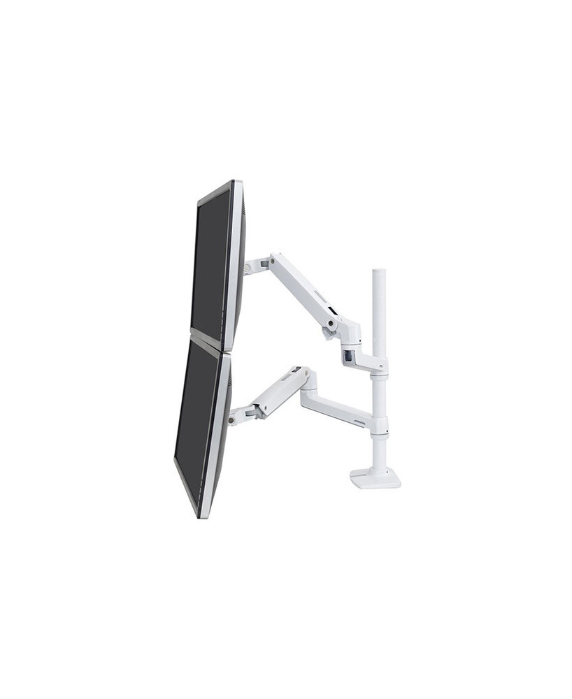 Buy Ergotron LX Dual Stacking Arm, Tall Pole 45-509-216 - White