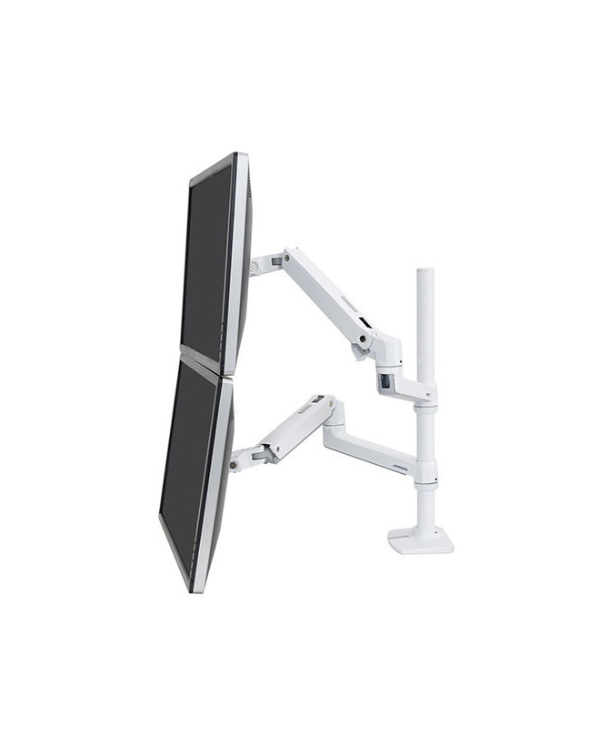 Buy Ergotron LX Dual Stacking Arm, Tall Pole 45-509-216 - White