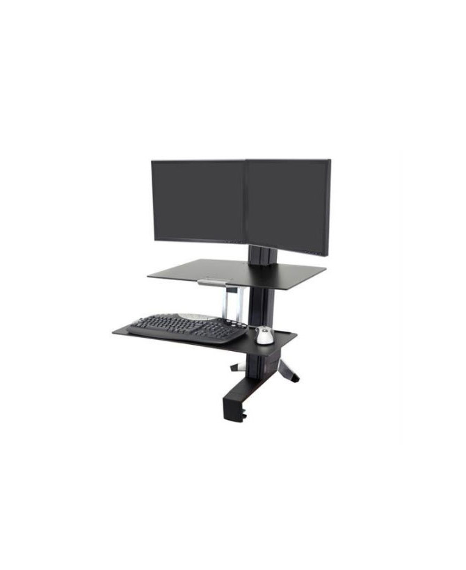 Buy Ergotron Workfit S - Dual Workstation with Worksurface in Black 33-349-200