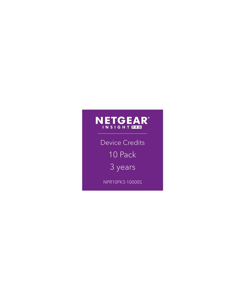 Buy NetGear Insight Pro 10-Pack Devices Credit 3-Years NPR10PK3-10000S