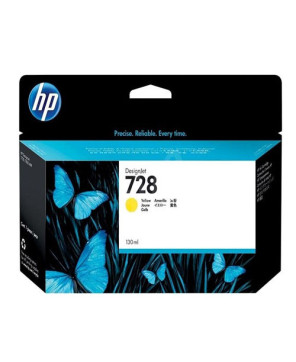 Buy HP 130ml Yellow Ink Cartridge F9J65A For DesignJet T730 & T830 Printers 