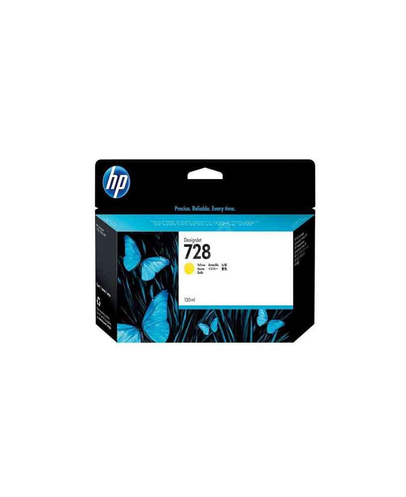 Buy HP 130ml Yellow Ink Cartridge F9J65A For DesignJet T730 & T830 Printers 