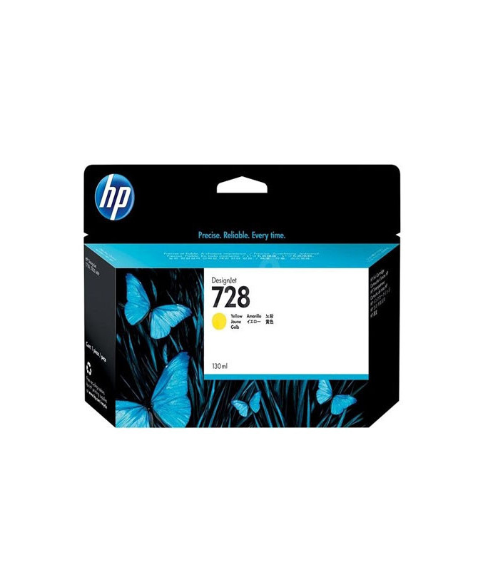 Buy HP 130ml Yellow Ink Cartridge F9J65A For DesignJet T730 & T830 Printers 