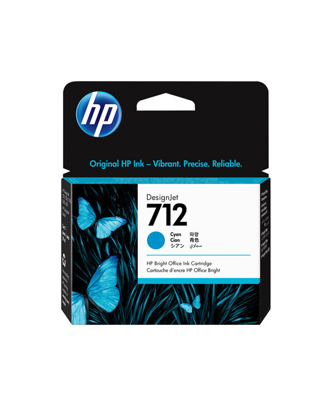 Buy HP 712 29ml Cyan DesignJet Ink Cartridge 3ED67A for HP DesignJet T650, T630, T230, T210 & Studio Plotter Printers