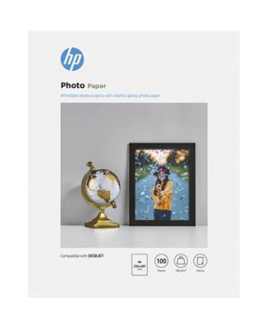 HP Glossy Photo Paper 100 Sheets A4 210 x 297 mm 9RR56A