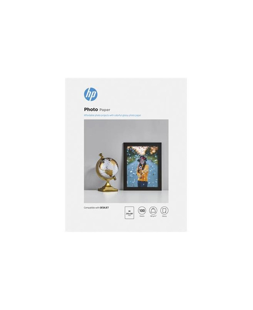 HP Glossy Photo Paper 100 Sheets A4 210 x 297 mm 9RR56A