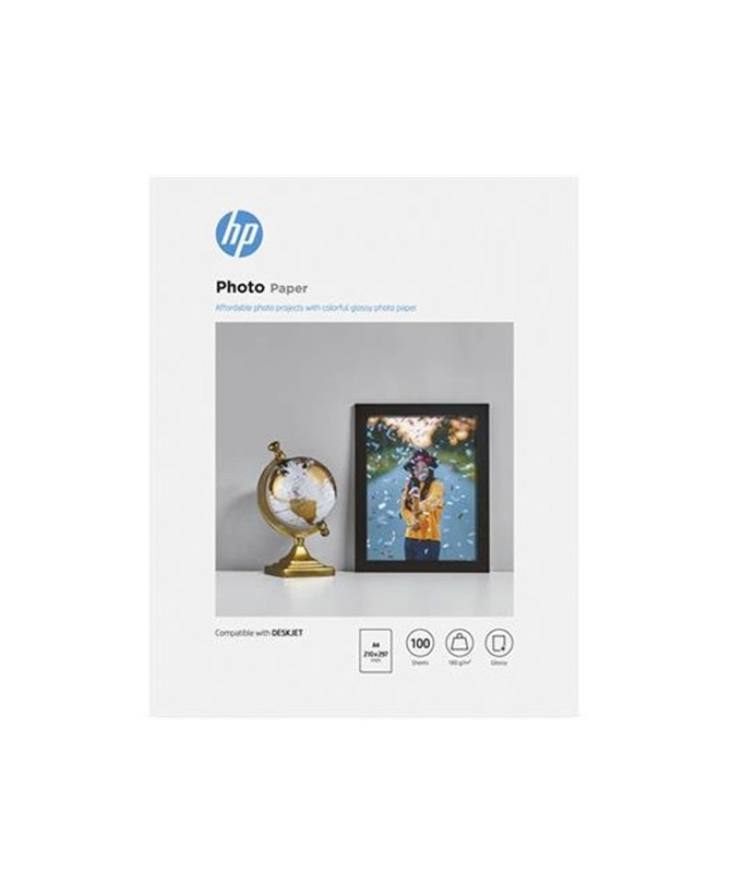 HP Glossy Photo Paper 100 Sheets A4 210 x 297 mm 9RR56A