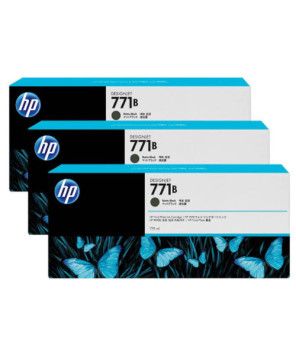 Buy HP 771B 775ML 3-Pack Ink Cartridge Matte Black B6Y23A for HP Designjet Z6200 Printer Series