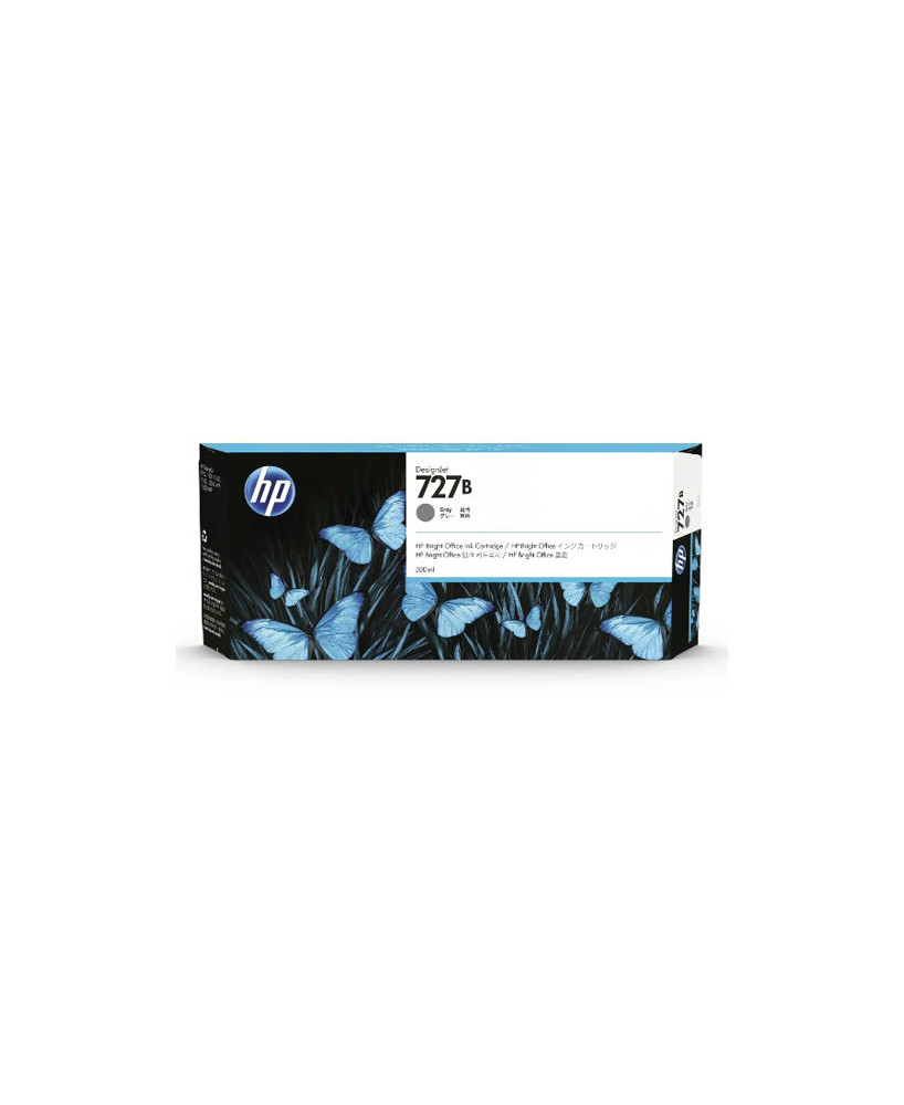 Buy HP 727B 300-ml Gray DesignJet Ink Cartridge for HP DesignJet T25X0, T15X0, T9X0 Printer Series