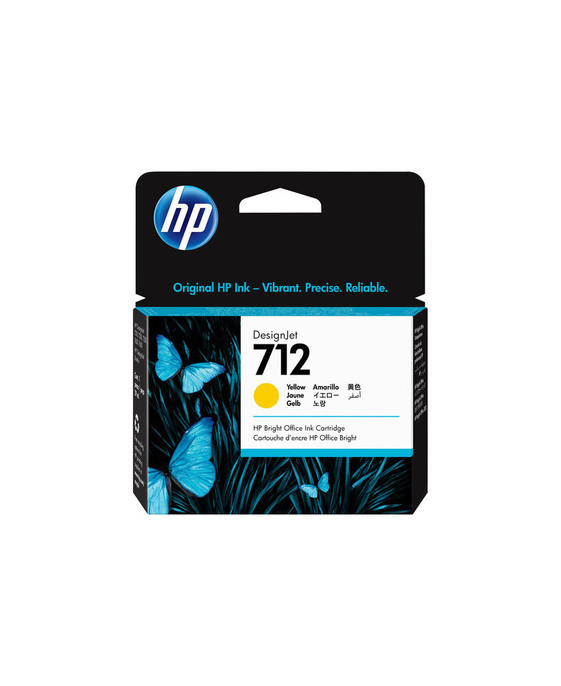 Buy HP 712 29ml Yellow DesignJet Ink Cartridge 3ED69A