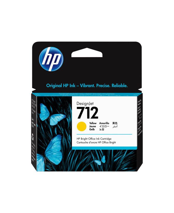 Buy HP 712 29ml Yellow DesignJet Ink Cartridge 3ED69A