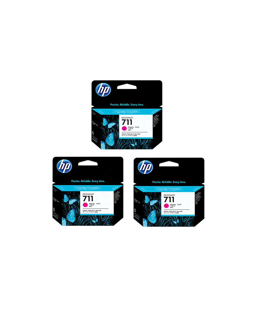 Buy  HP 711 3-pack 29-ml Magenta DesignJet Ink Cartridges CZ135A