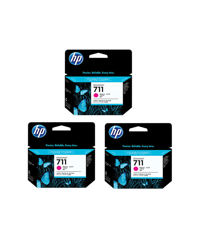 Buy  HP 711 3-pack 29-ml Magenta DesignJet Ink Cartridges CZ135A