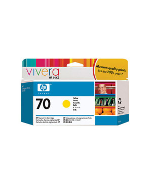 Buy HP 70 130-ml Yellow DesignJet Ink Cartridge C9454A