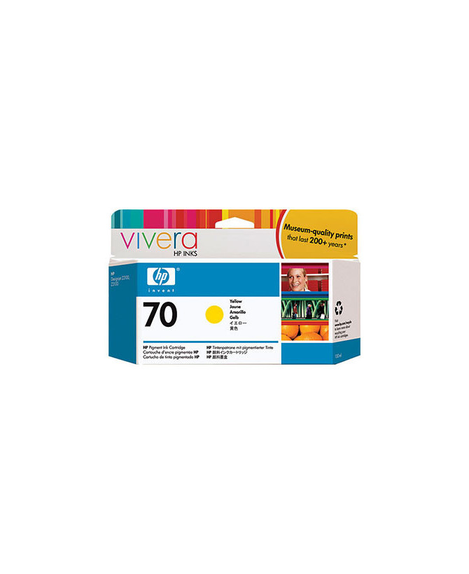 Buy HP 70 130-ml Yellow DesignJet Ink Cartridge C9454A