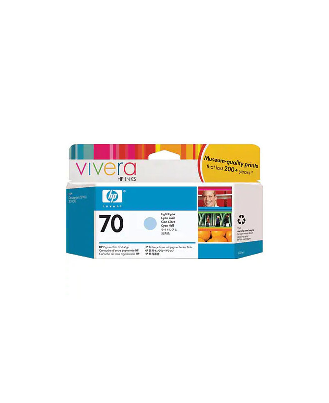 Buy HP 70 130-ml Light Cyan DesignJet Ink Cartridge C9390A