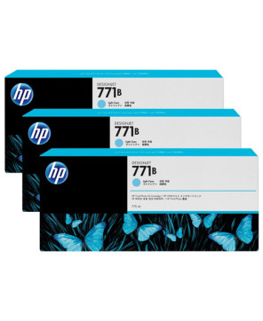 Buy HP 771B 775ML 3-Pack Light Cyan Ink Cartridge B6Y28A for HP Designjet Z6200, Z6600, Z6610, Z6800, Z6810 Production Printer Series