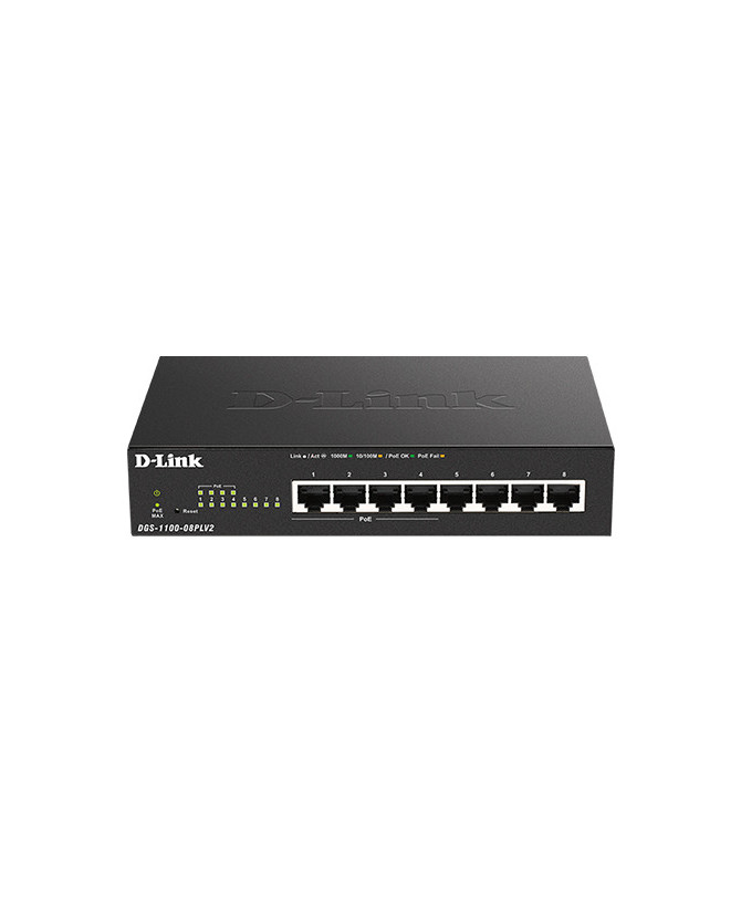 Buy D-Link 8-Port Gigabit Smart Managed PoE Switch with 4 PoE Ports DGS-1100-08PLV2 - 80W PoE Budget