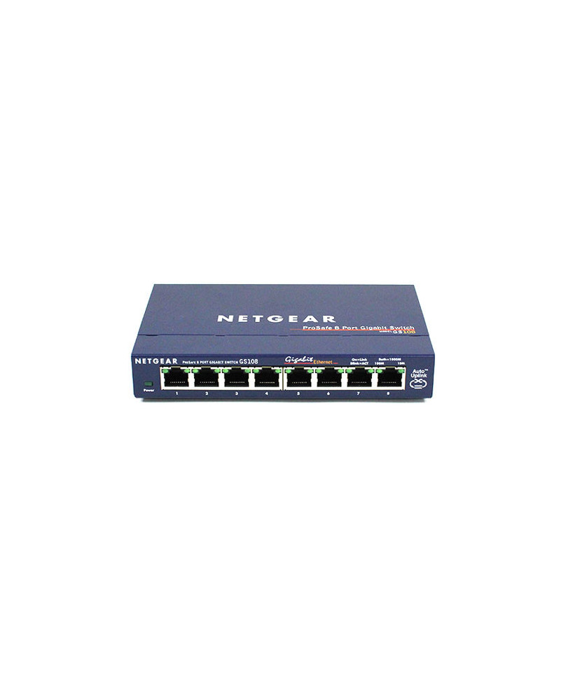 Buy Netgear GS108 Prosafe 8 Port 10/100/1000Mbps Gigabit Unmanaged Switch GS108AU 