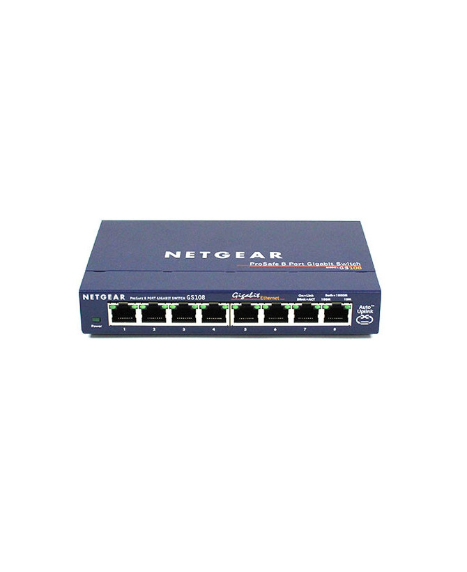 Buy Netgear GS108 Prosafe 8 Port 10/100/1000Mbps Gigabit Unmanaged Switch GS108AU 