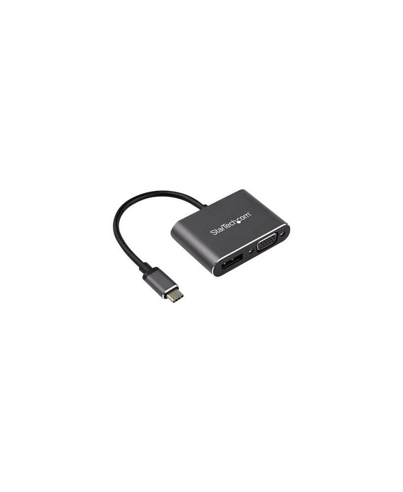 Buy StarTech USB-C to 4K 60Hz DisplayPort 1.2 or 1080p VGA Multiport Video Adapter CDP2DPVGA