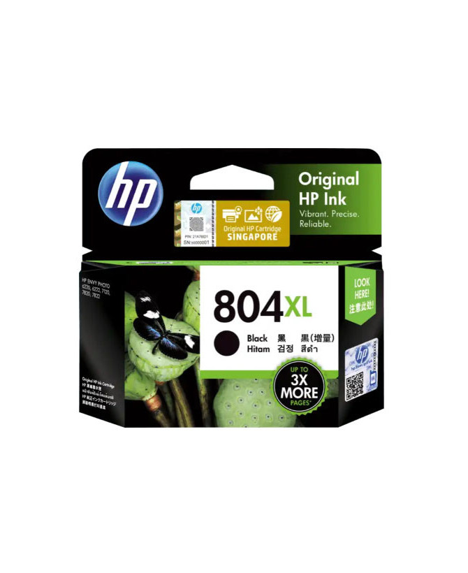 Buy HP 804XL High Yield Black Original Ink Cartridge T6N12AA