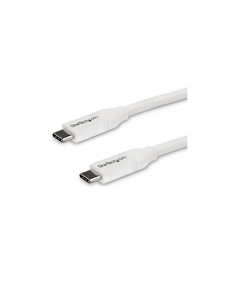 Buy StarTech 4m White USB-C to USB-C Cable with 5A PD USB2C5C4MW - Male to Male