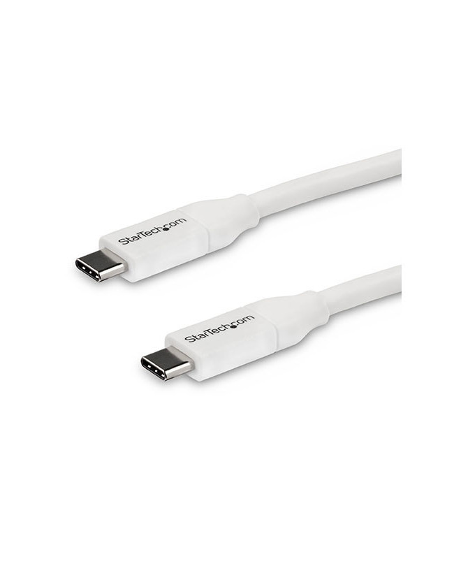 Buy StarTech 4m White USB-C to USB-C Cable with 5A PD USB2C5C4MW - Male to Male