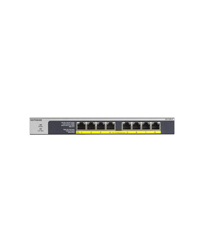 Buy Netgear 8-Port PoE-PoE+ Gigabit Ethernet Unmanaged Switch with 60w PoE Rack-Mount GS108LP-100AJS 