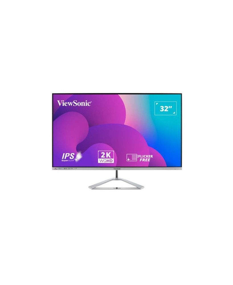 ViewSonic 32-Inch 2K Frameless Widescreen IPS 1440p Monitor VX3276-2K-MHD-2