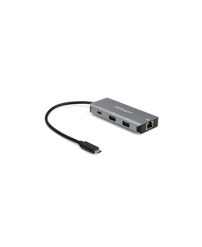 Buy Startech 3 Port USB C Hub with Gigabit Ethernet RJ45 GbE Port HB31C2A1CGB