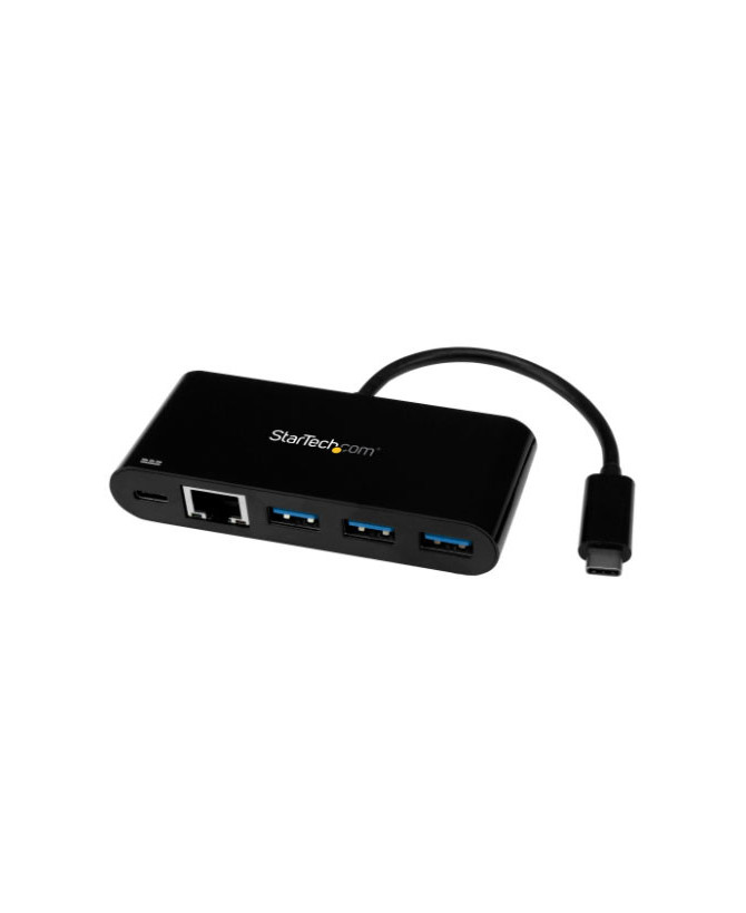 Buy Startech 3 Port USB-C Hub with Gigabit Ethernet & 60W Power Delivery HB30C3AGEPD