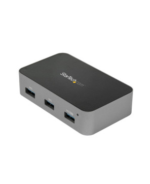 Buy the StarTech 4 Port USB C Hub with Power Adapter HB31C4AS in Black and Space Gray