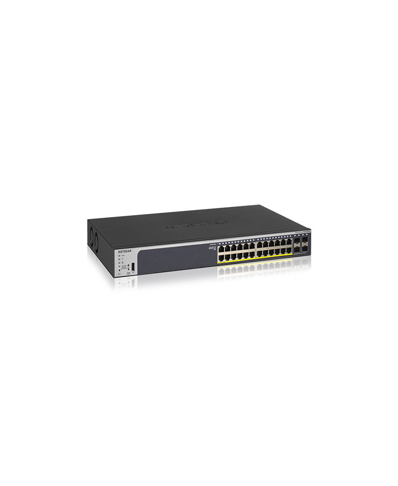 Buy NetGear GS728TPPV2 24-Port Rack-mountable Gigabit PoE+ Ethernet Smart Managed Pro Switch with 4 SFP Ports GS728TPP-200AJS