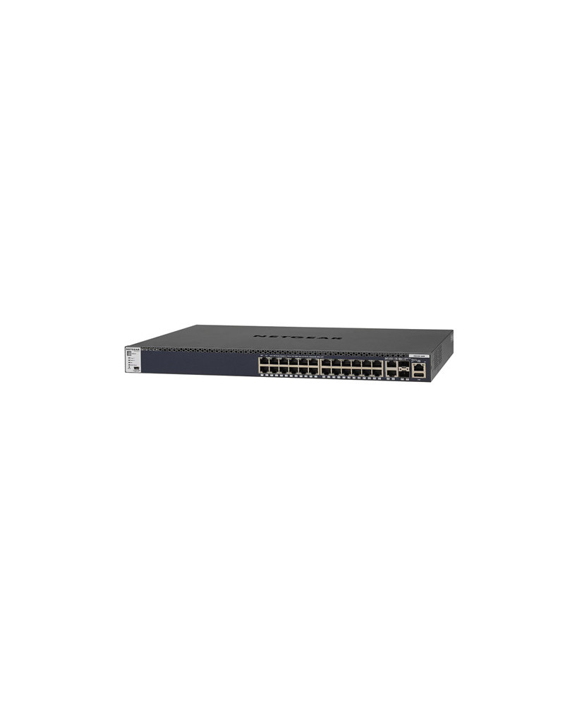 Buy NetGear M4300-28G Stackable Managed Switch with 24x1G and 4x10G including 2x10GBASE-T and 2xSFP+ Layer 3 GSM4328S-100AJS