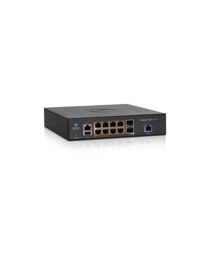 Buy Cambium Networks cnMatrix EX2010-P Intelligent Ethernet PoE Switch 8 1G and 2 SFP Fiber Ports MX-EX2010PXA-N