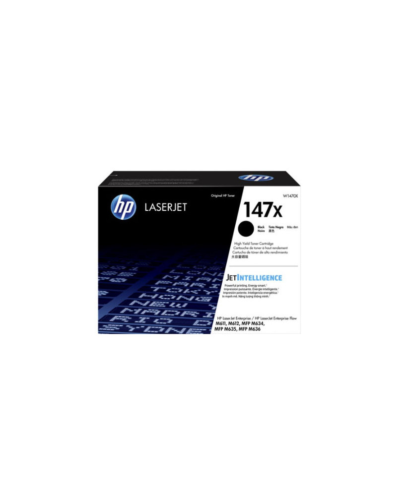 Buy HP 147X High Yield Black Original LaserJet Toner Cartridge W1470X for LaserJet Enterprise M610dn Printer