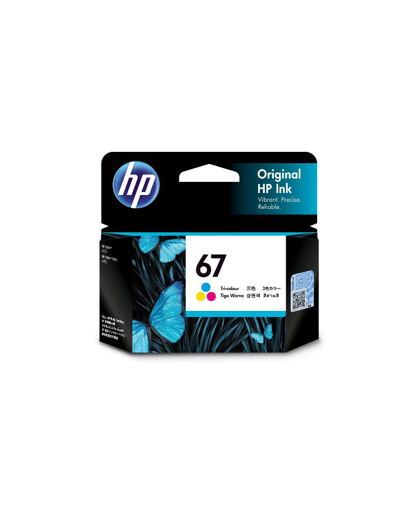 Buy HP 67 Original Ink Cartridge Tri-Colour 3YM55AA for HP ENVY 6000 Series, HP ENVY Pro 6400 Series, HP Deskjet 1200 Printer, HP Deskjet 2300 All-in-One Printers